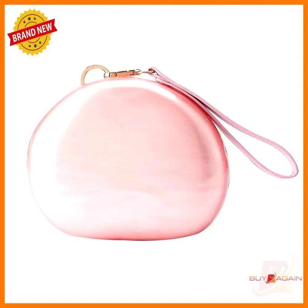 Marbled Acrylic Evening Clutch with Wrist Strap for Wedding Party Prom